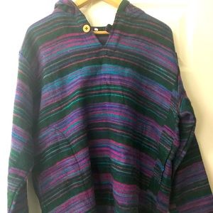 Large size wool hoodie